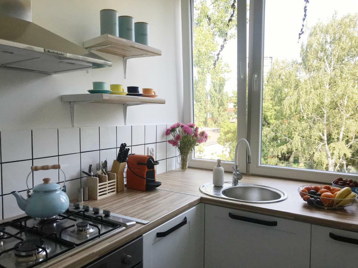 Sloneczny I Cichy Apartament Przy Starym Miescie Appartement Warschau Buitenkant foto